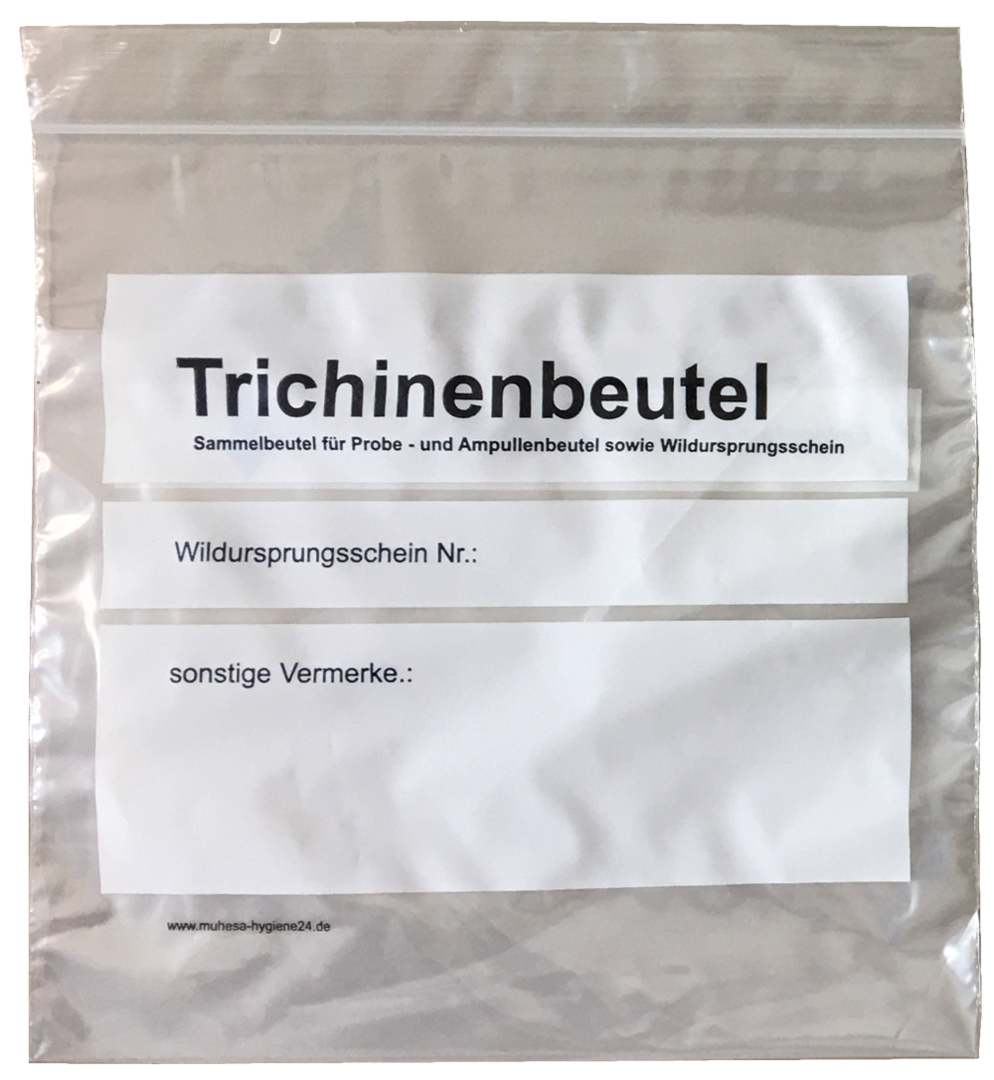trichina samples bags